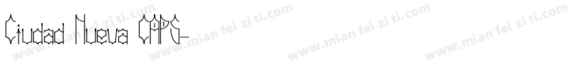 Ciudad Nueva CAPS字体转换